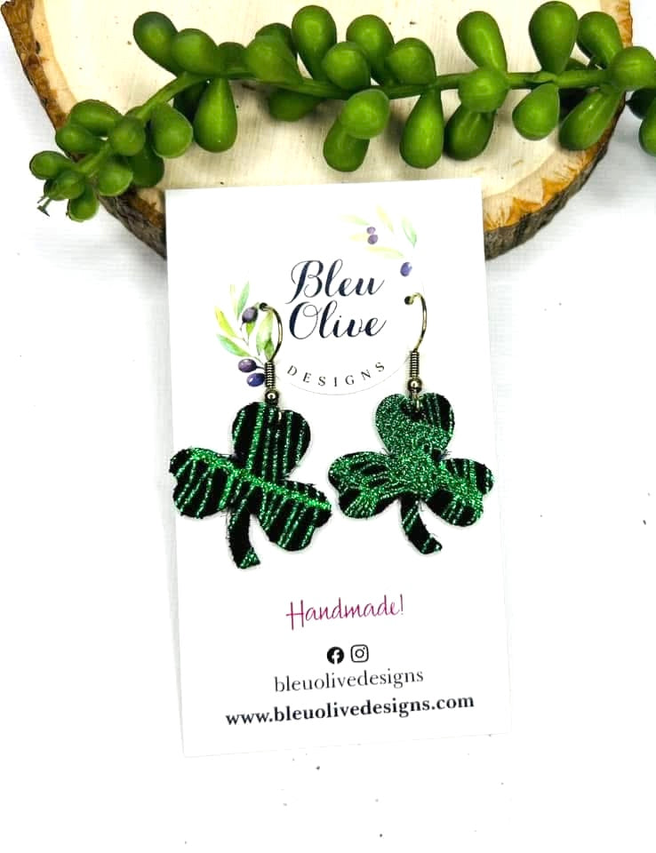 Lucky Charms Leather Earrings