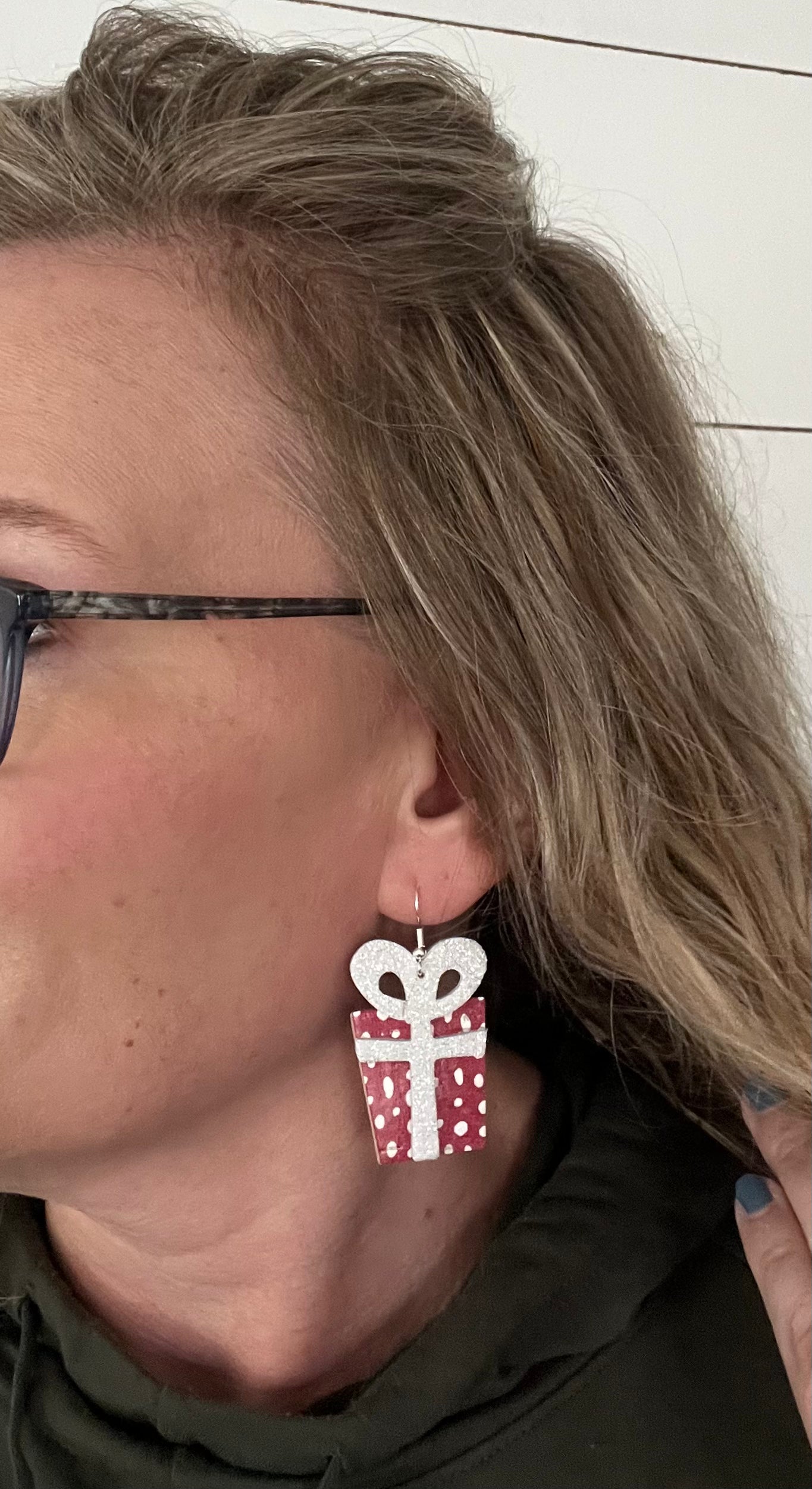 Pretty Packages Leather Earrings