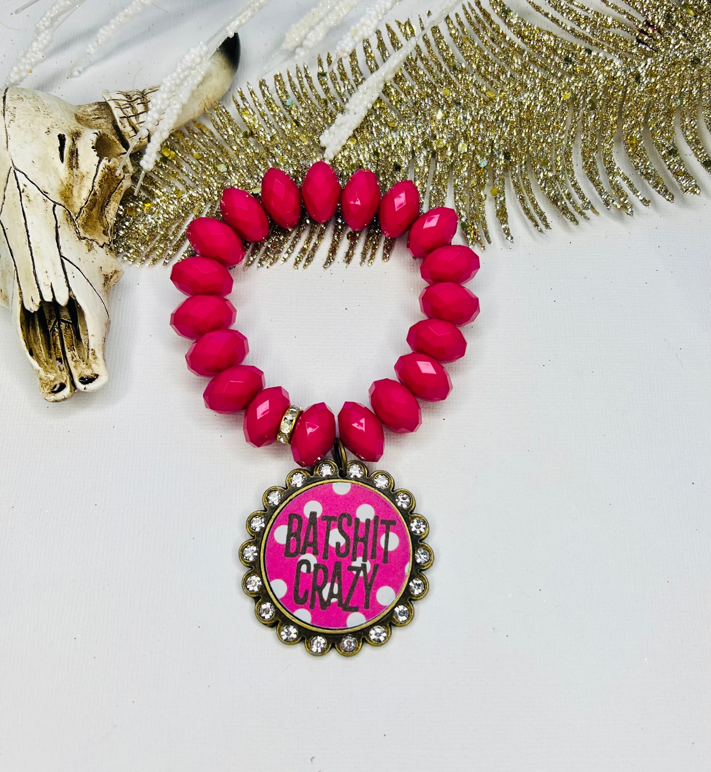 Bat Sh*t Crazy Beaded Stretch Bracelet Set