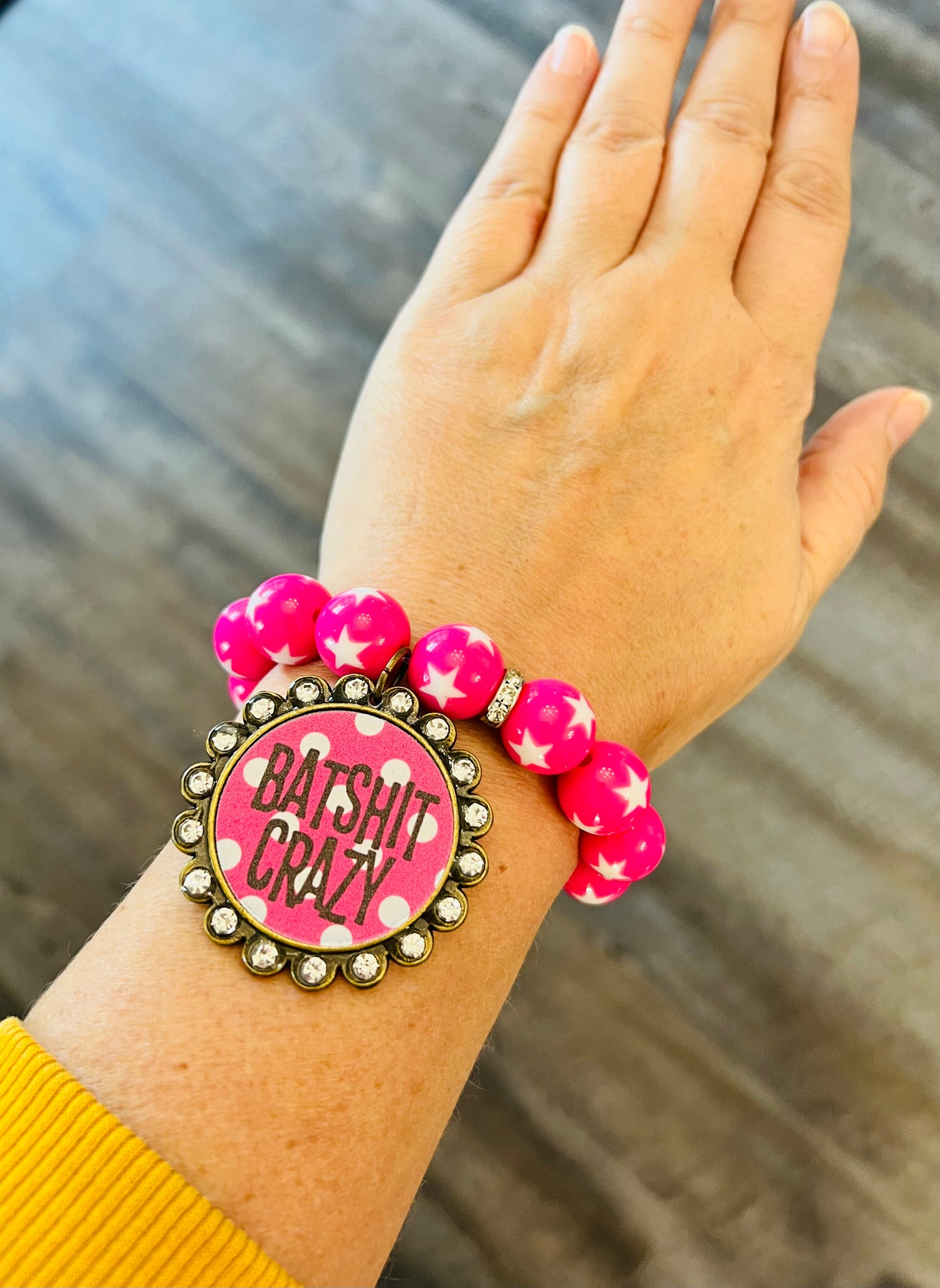 Bat Sh*t Crazy Beaded Stretch Bracelet Set