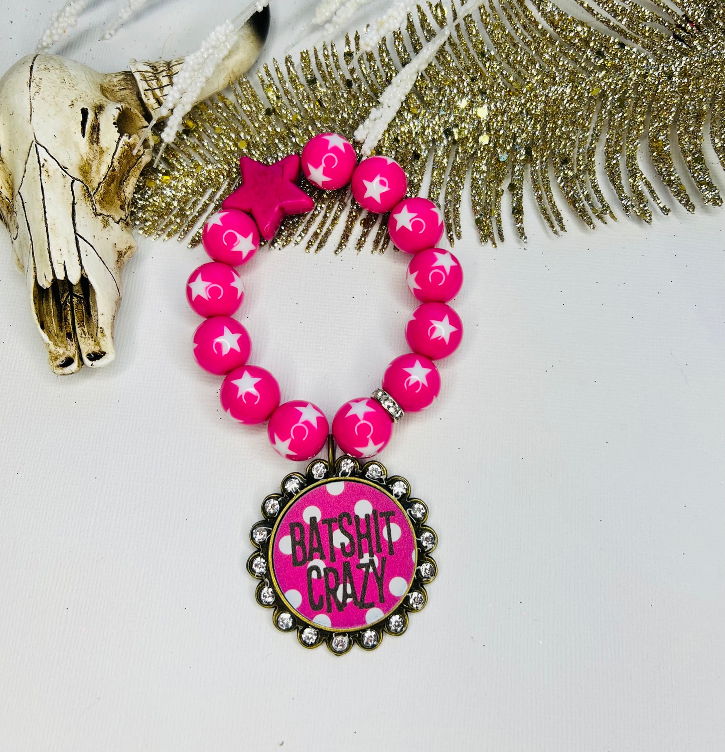 Bat Sh*t Crazy Beaded Stretch Bracelet Set