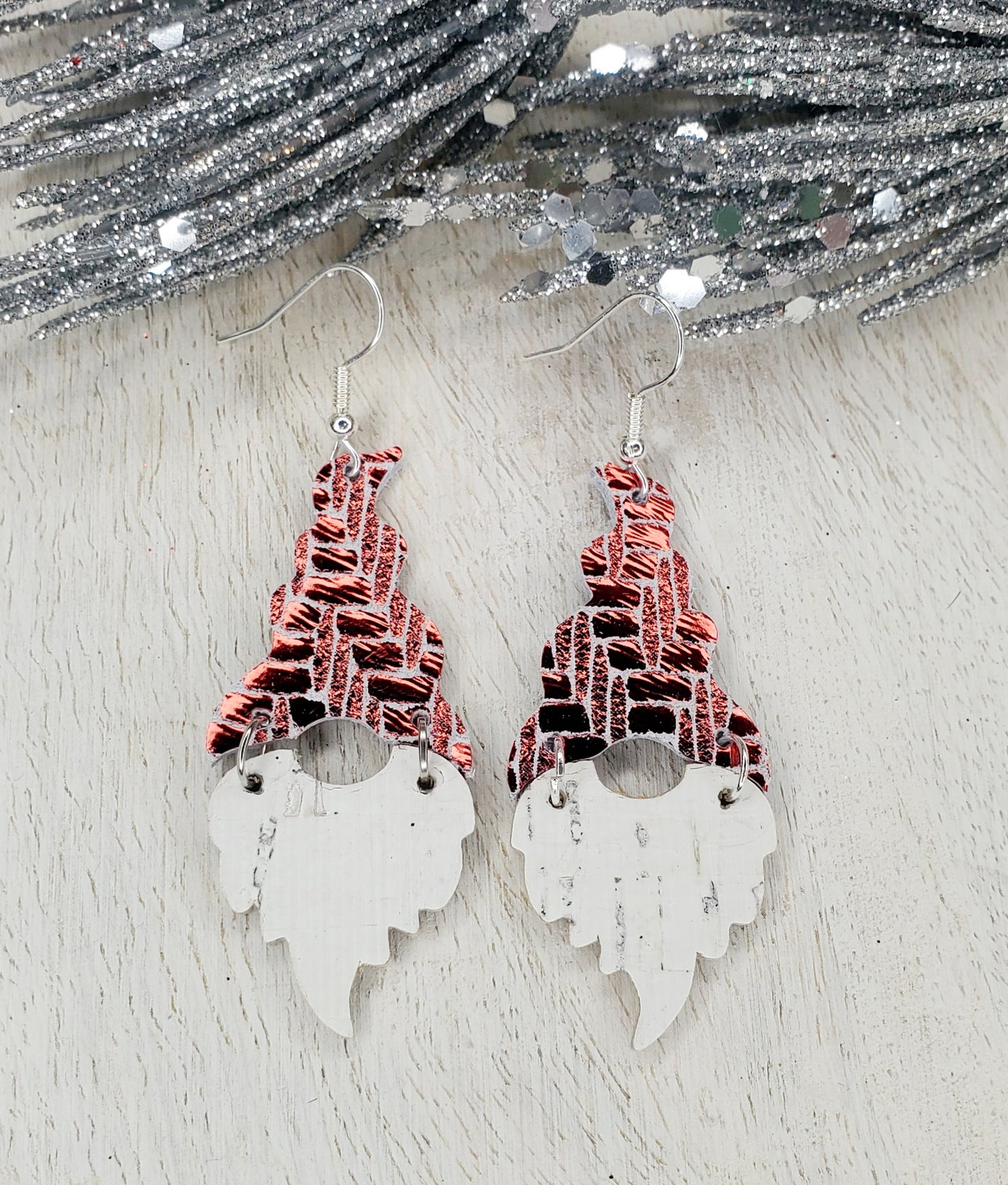 Believe Gnomes Leather Earrings