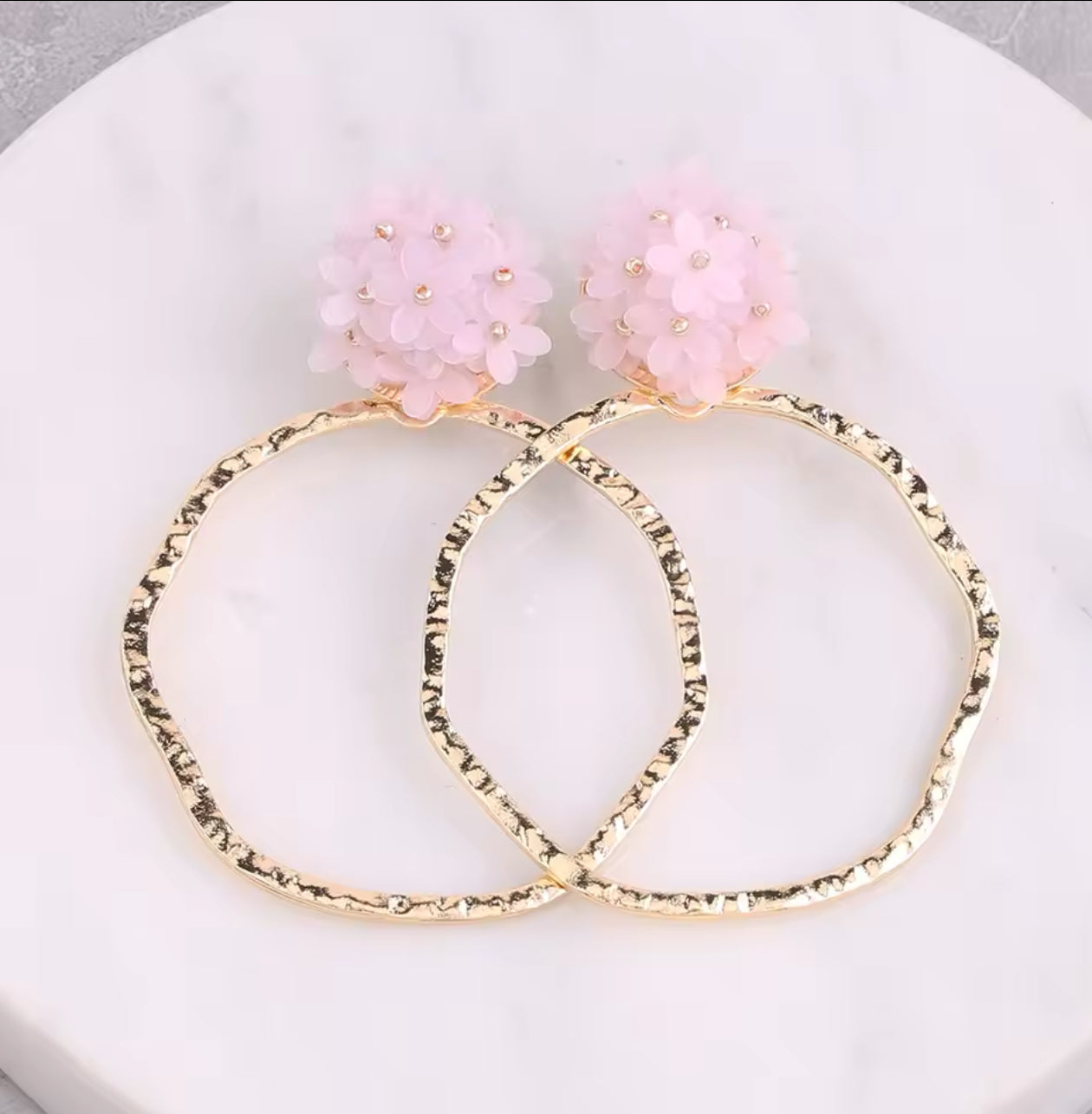 Blush Floral RD Showstopper Earrings