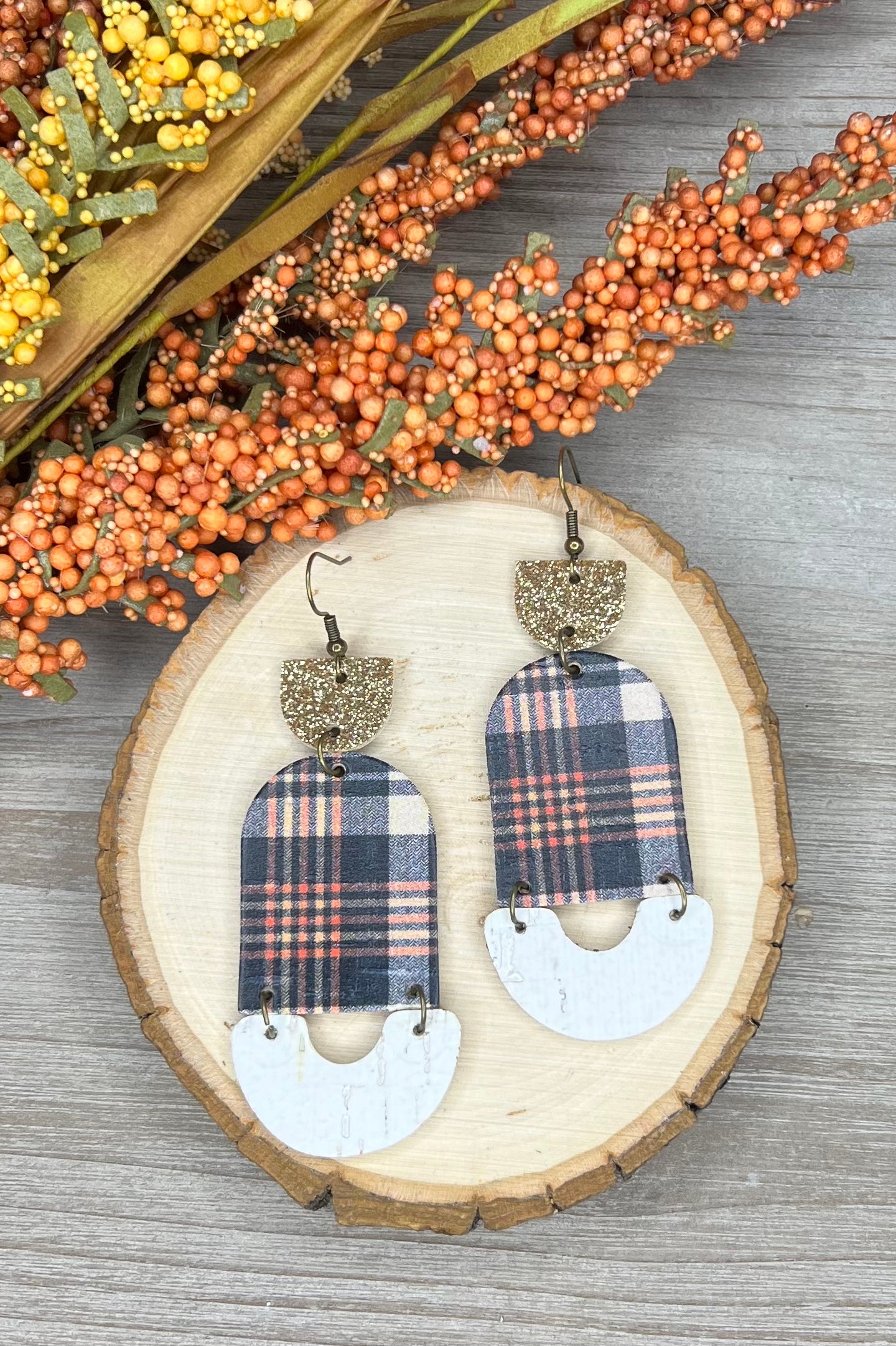 Feels Like Fall Boho Leather Earrings