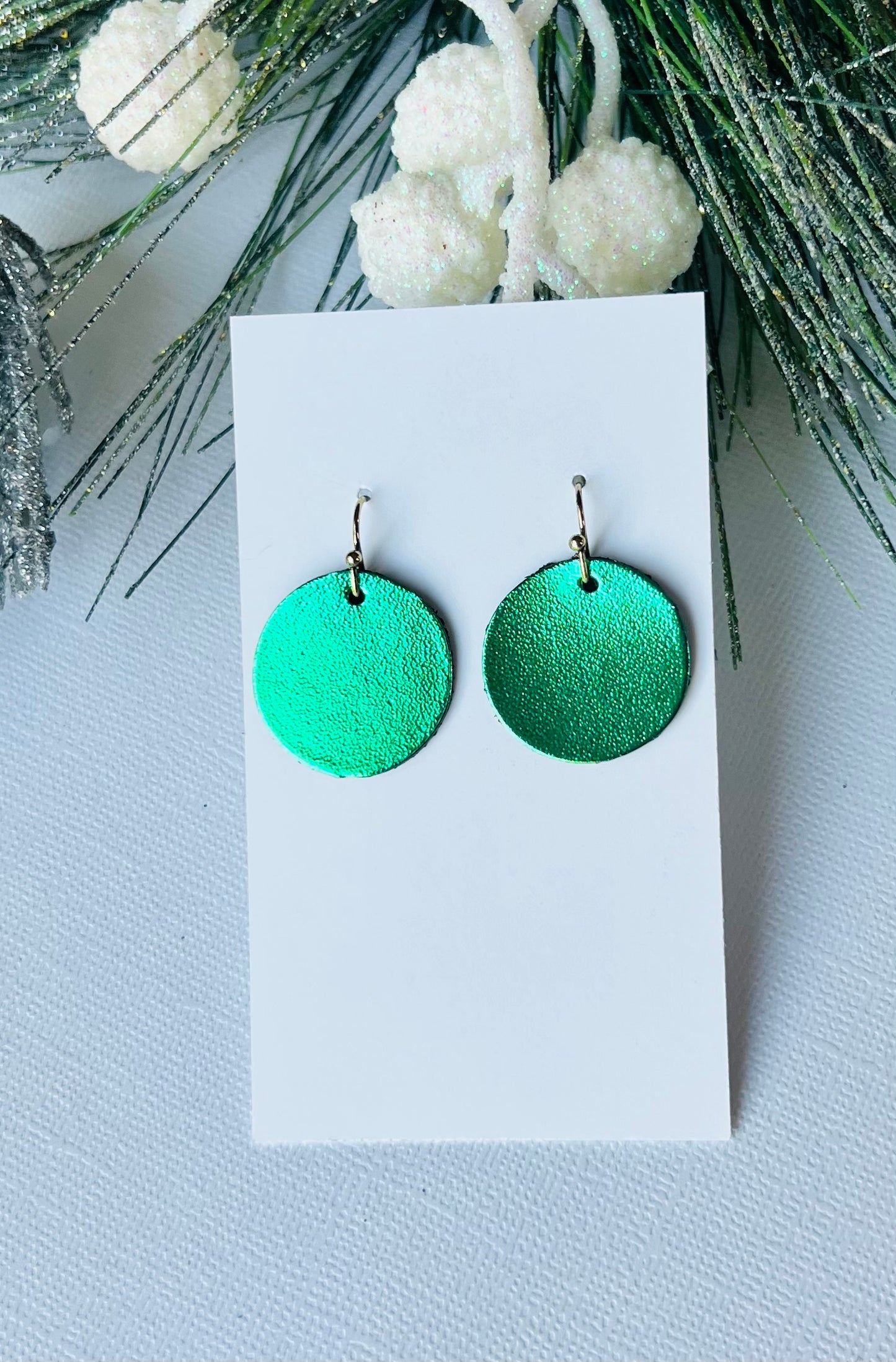 Going in Circles Leather Earrings