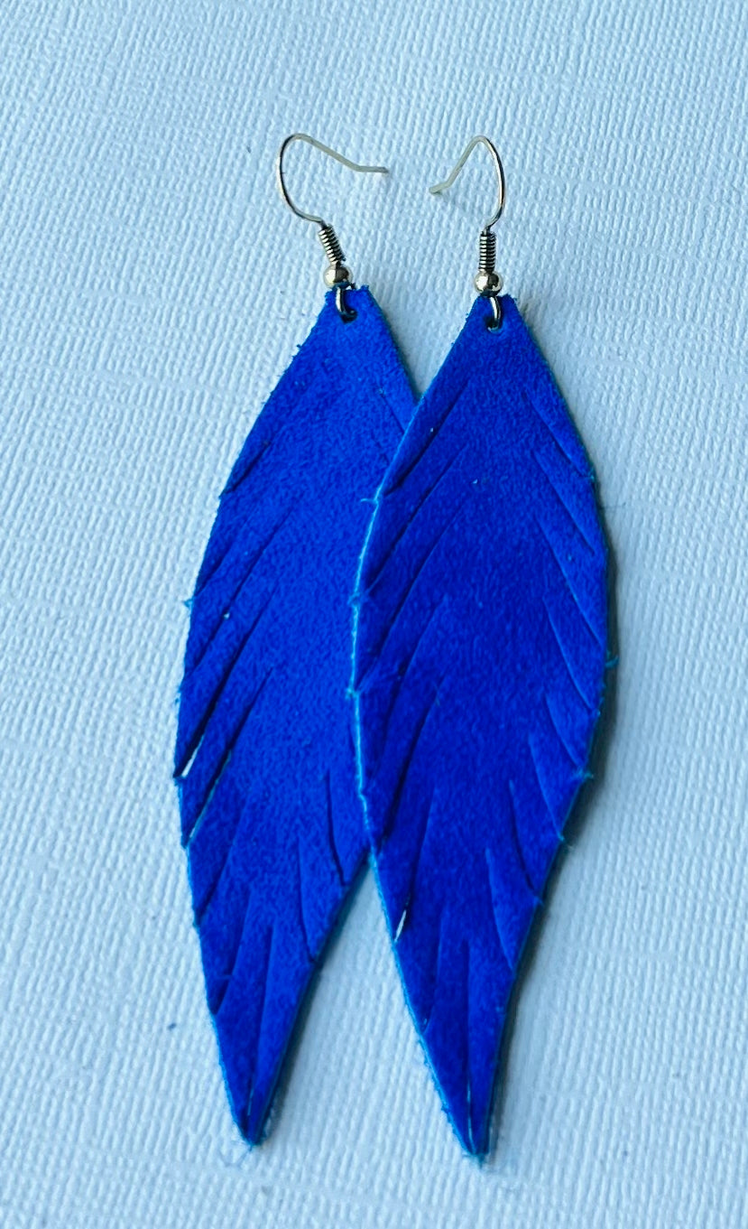 Birds of a Feather Suede Earrings