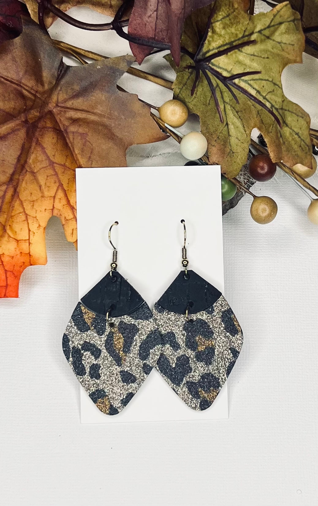 Fall Kate Floral Leather Earrings