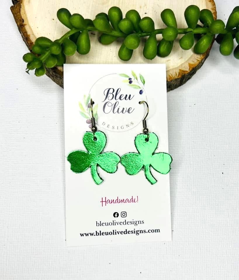 Lucky Charms Leather Earrings
