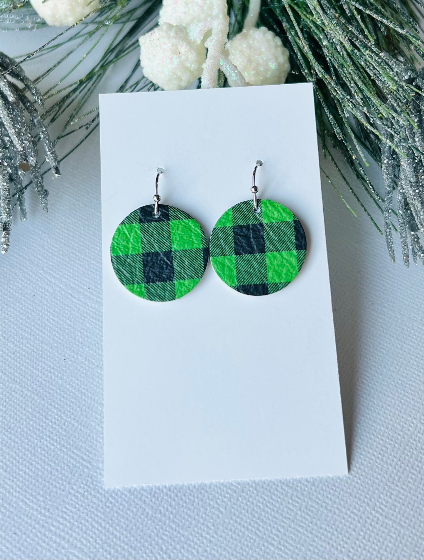 Going in Circles Leather Earrings