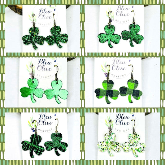 Lucky Charms Leather Earrings