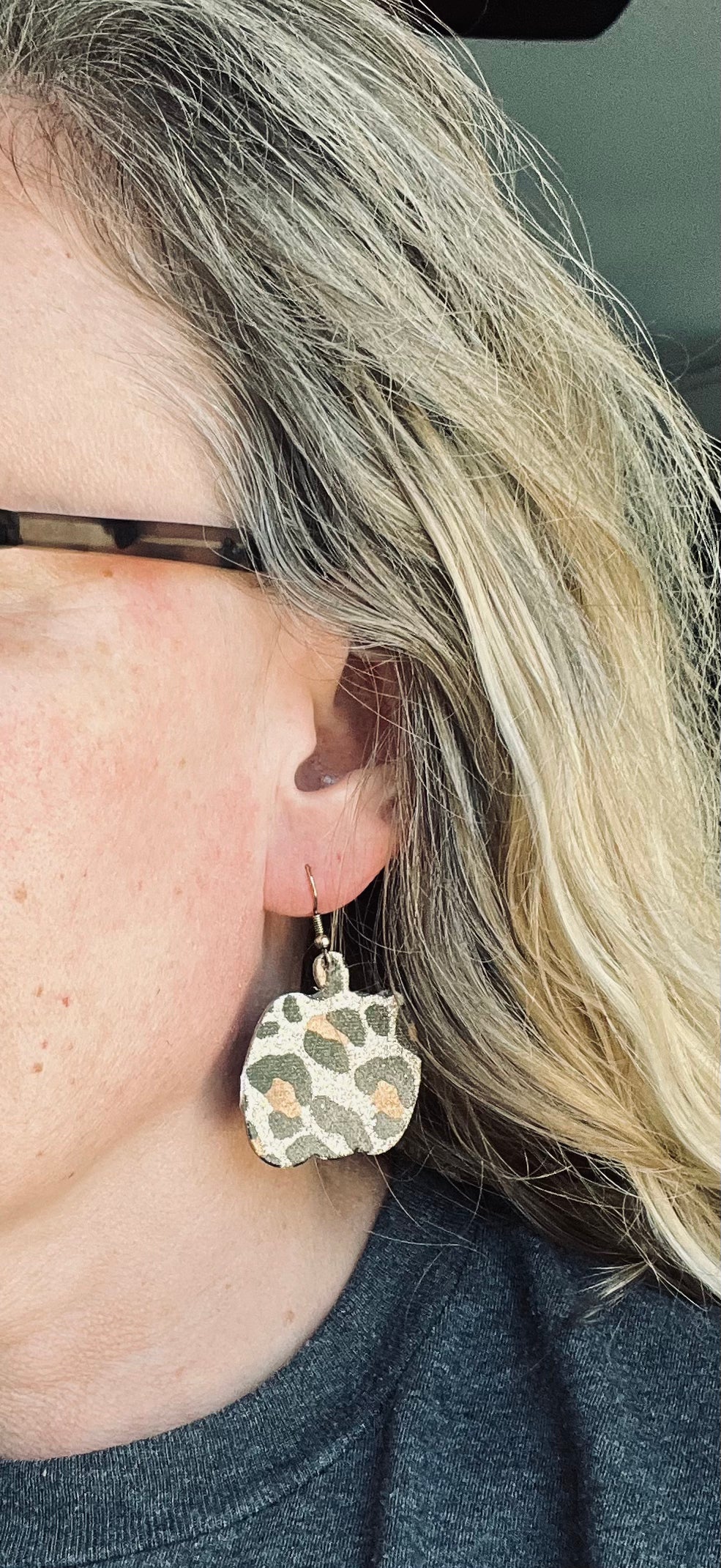 Pumpkin Leather Earrings