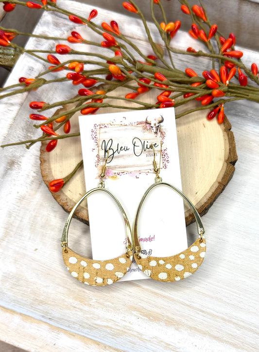 Whimsical Leather Earrings
