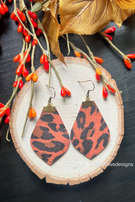 Walk on the Wild Side Leather Earrings