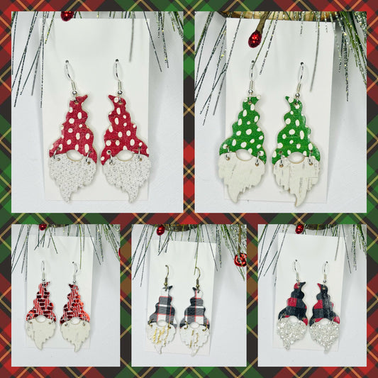 Believe Gnomes Leather Earrings - New Colors!