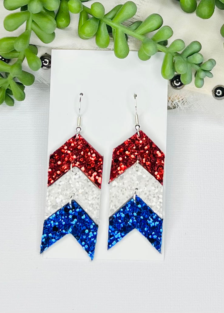 True to the Red, White & Blue Earrings